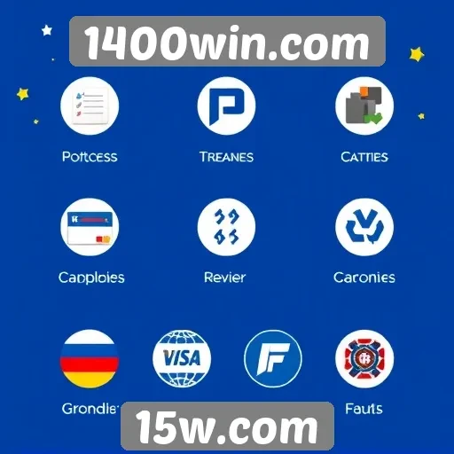 Métodos de depósito e saque oferecidos em 1400win.com